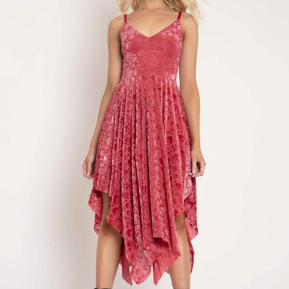 Blackmilk Dresses & Skirts - BlackMilk BURNED VELVET POKÉMON HANDKERCHIEF DRESS